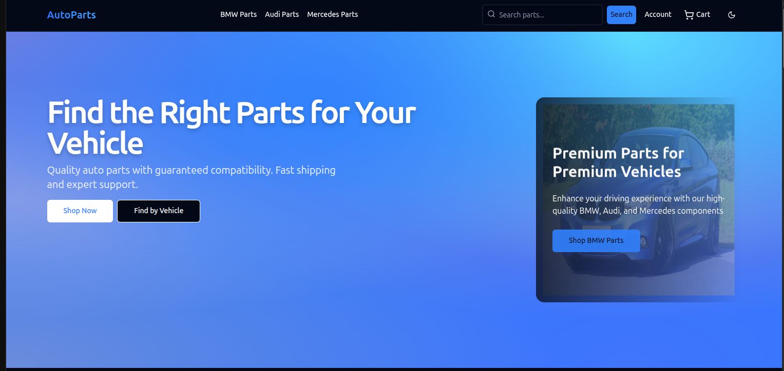 AutoParts - Marketplace Platform